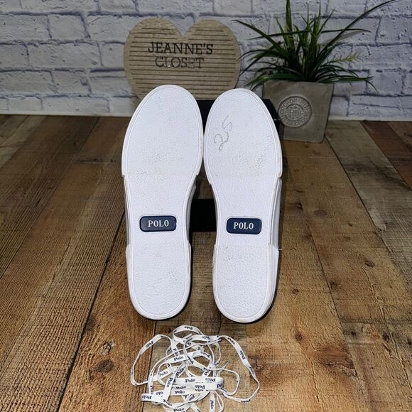 Ralph Lauren Mens Faxon low Oval Mesh Trainers - Picture 9 of 12